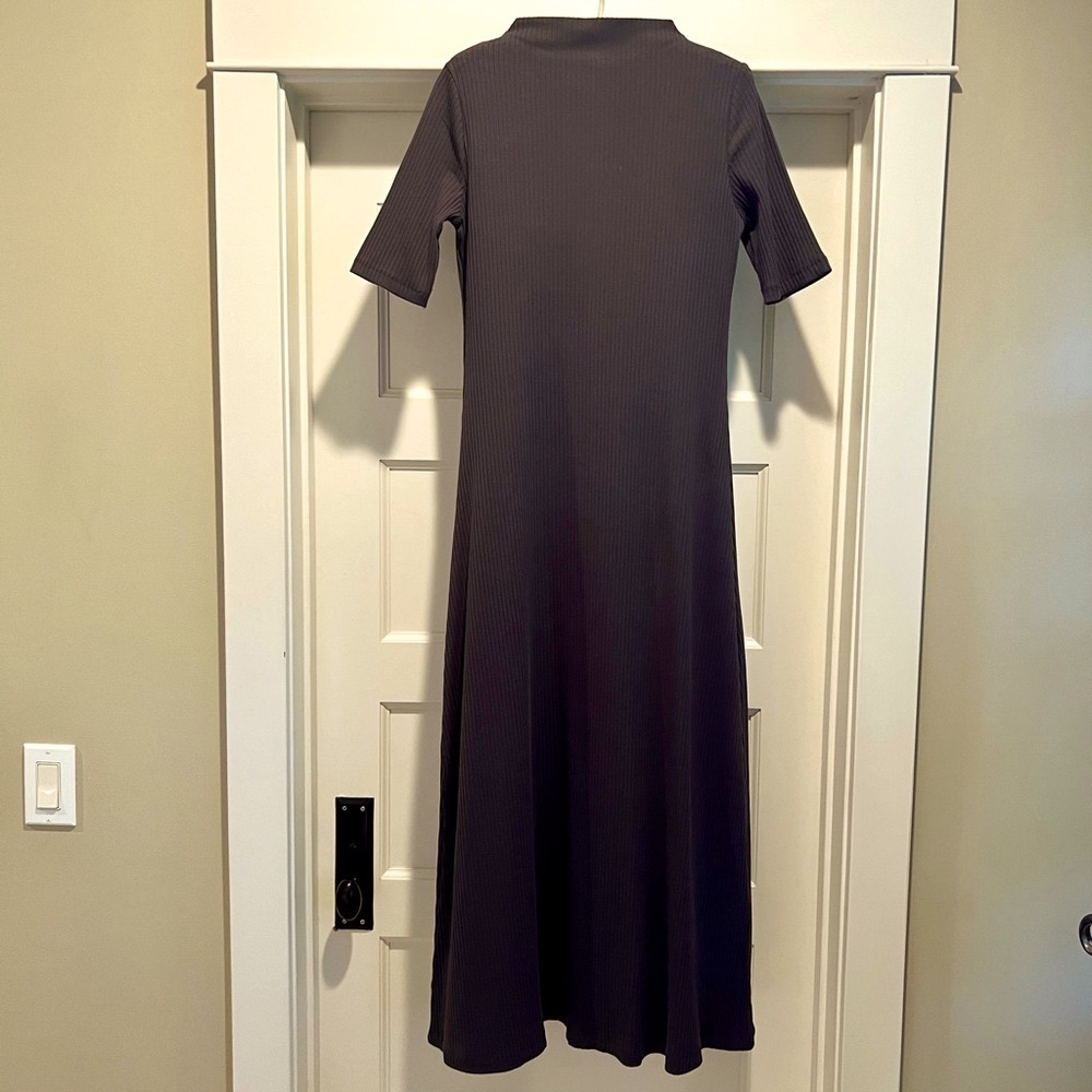 ZARA High Neck Maxi TShirt Dress
